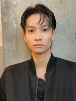 【ステップボーンカット】メンズナチュラルオールバック