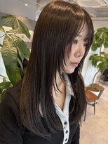 マルフェ 天王寺(marfe)&nbsp;【marfe】暗髪ロング＿ロングレイヤー＿顔周りレイヤー