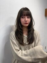 クエント(cuento)&nbsp;ハッシュカット韓国ロングレイヤー/ミニウルフ