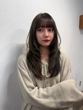 クエント(cuento) ハッシュカット韓国ロングレイヤー/ミニウルフ