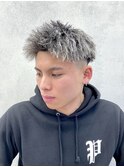 ツイストパーマ/ホワイトメッシュ/ジェットモヒカン