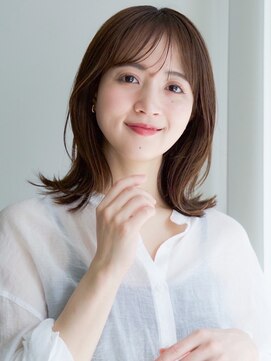 ガーデンヨコハマエスト(GARDEN YOKOHAMA est) ミディアムレイヤー　似合わせ　髪質改善　ショコラカラー