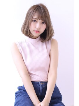 オーロ(ORO) 20代30代40代50代斜めバンググレージュカラーシルキーベージュ