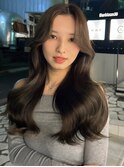 #53/韓国/韓国風/レイヤーカット/後れ毛/くびれヘア/前髪/表参道