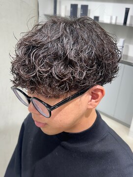 フィフス 名駅(fifth) 再現性高い波巻きスパイラルパーマ×刈り上げマッシュ