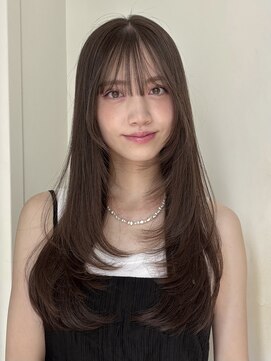 ローネス ギンザ(LONESS ginza) レイヤーカット/小顔カット/くすみベージュ/透明感カラー