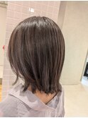 透明感のある暗めカラーと髪質改善トリートメント