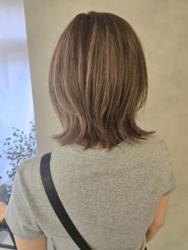 ヴィサージュメゾン(VISAGE maison) レイヤーボブ×サンドベージュ