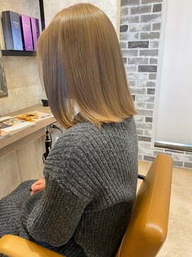 シェイプスヘアデザイン 上三川店(Shape's hair design) 上三川ミルクティーグレージュブリーチダブルカラーハイトーン