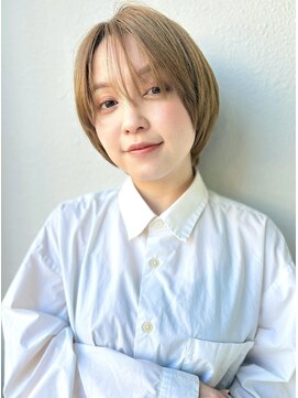 カバーヘアアンドスパ ブリス 浦和(COVER HAIR&SPA bliss) ハイトーンベージュ/ショートボブ/似合わせカット/小顔ヘアp浦和