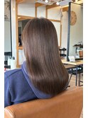 透明感グレージュカラー