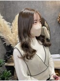ミルクブラウン 顔まわりレイヤー