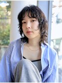 ハッシュレイヤー/ゆるふわ/ウルフカット/くせ毛風/自由が丘