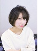 グレージュ ナチュラルボブ
