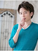 ≪mod's men≫アップバングのニュアンスショートe