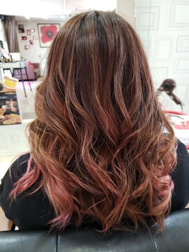 アクタノイド エット 香呂駅前店(actanoid etto) シュガーピンクインナーカラー