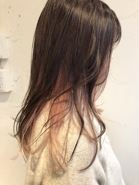 グリーン 渋谷(green) 【インナーカラー】ピンク×パープルアッシュ