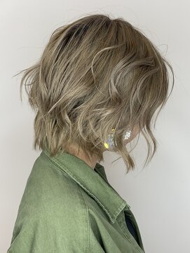 ディッシュ 五反田(dish) ラフショート×スモーキーベージュ