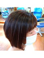 ヘアサロン スリーク(Hair Salon Sleek)&nbsp;前下がりショートボブ