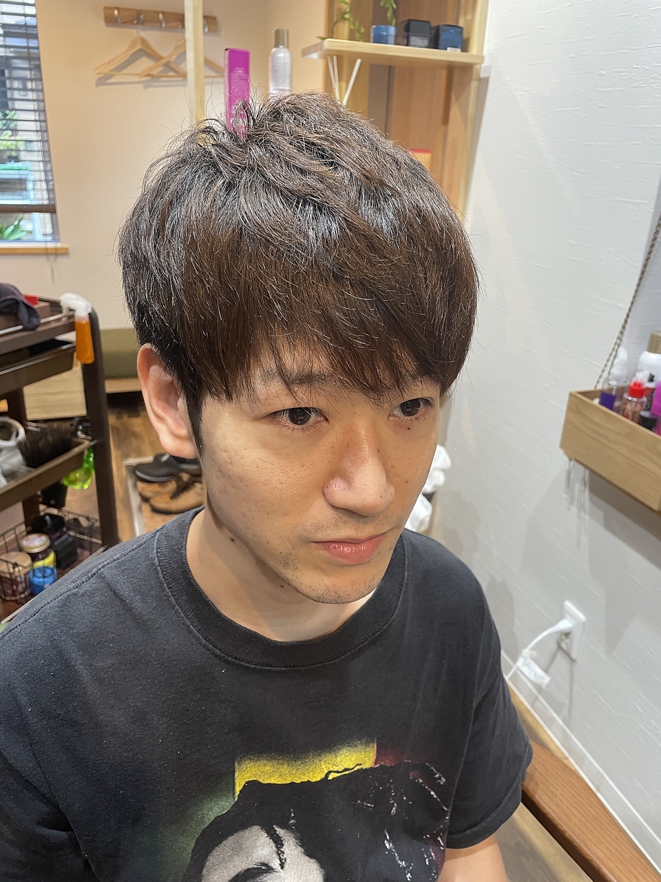 長めの刈り上げカット