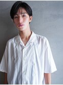 シルバーカラー/ニュアンスマッシュ/かき上げサイドパート