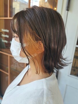 ネオリーブ コパン 鶴見店(Neolive copain) インナーカラー　アプリコットオレンジ