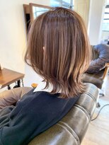 【添田】外ハネくびれボブ　ウルフカット　メルティーカラー