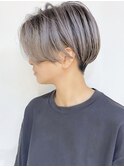 【松戸 ムラマツ】大人ショートボブハイライトグレージュ