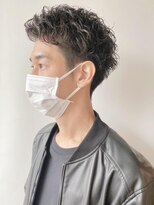 【morio原宿】刈り上げウェーブ　アップバング