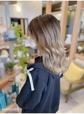 【MICHI 富田店 古作蓮】バレイヤージュカラー