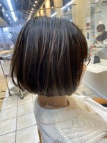 クオリス 上板橋店(QUALIS)&nbsp;ふんわりナチュラルショートボブ【アッシュグレージュカラー】