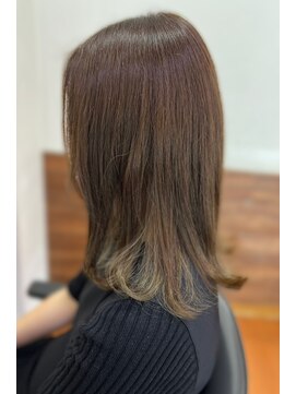 アークスヘアー 20代30代40代髪質改善カラーアッシュベージュ艶感ストレート