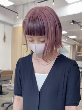 イェッカ パビル(YECCA pabil) バングデザインローライトピンク（ブリーチ1回）