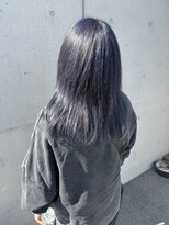 アチーブ ヘア デザイン(achieve hair design) 外国人風カラーくすみアッシュブルー透明感ハイトーン