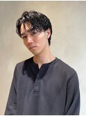 センターパート20代30代40代メンズカットツイストヘッドスパ立川