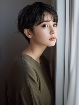 アルトリスト(Altruist Aging×HAIR&SPA) 〇イメチェンピンクベージュアンブレラカラー前髪クールショート