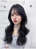 韓国アイドルのようなくびれウェーブパーマ