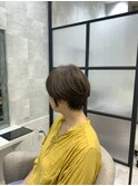 白髪ぼかし/白髪改善カラー/ショート/透明感カラー/脱白髪染め
