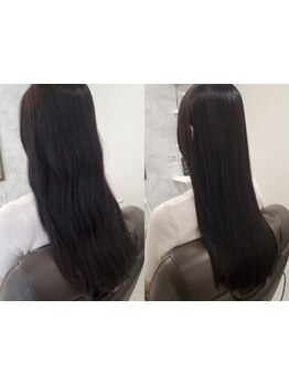 【髪質改善専門店】専用アプリで目で見ただけでは分からない本当の髪のお悩み原因分析することができます。