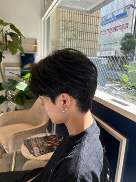 アンソル オブ リシェール(N'SOL of RICHAIR) 韓国風センターパート/ダークアッシュ/ニュアンスパーマ/南越谷