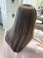 オブジェ シエル(obje't ciel)&nbsp;【obje’t ciel】アッシュベージュ/丸みロング【山口紗季】