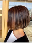 白髪ぼかしハイライト