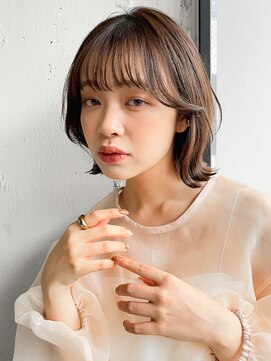 アグノス 青山(Agnos) くびれボブシースルーバングうるツヤ美髪くびれヘア艶感