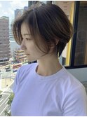前髪なし/くびれヘア/ショートボブ/[大阪箕面駅/ショート]
