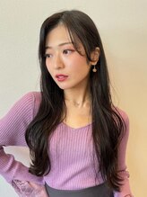 アグ ヘアー ラック 高坂駅前店(Agu hair luck) 《Agu hair》顔まわりレイヤー×numberA.ケアオイルスリーク