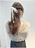 【shii..】#ハーフアップ#ヘアセット#ヘアアレンジ