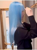 【透明感ブルー×艶ロング】