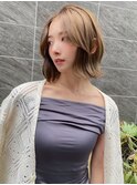 ハイライトバレイヤージュダブルカラーショートカット