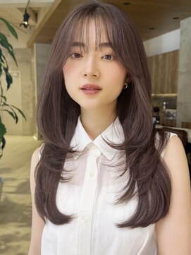 グランド(GRAND) ロングヘア30代40代ストレートレイヤー前髪なし表参道【古岡】