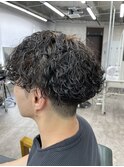 波巻きパーマ